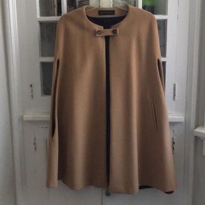 Zara camel cape